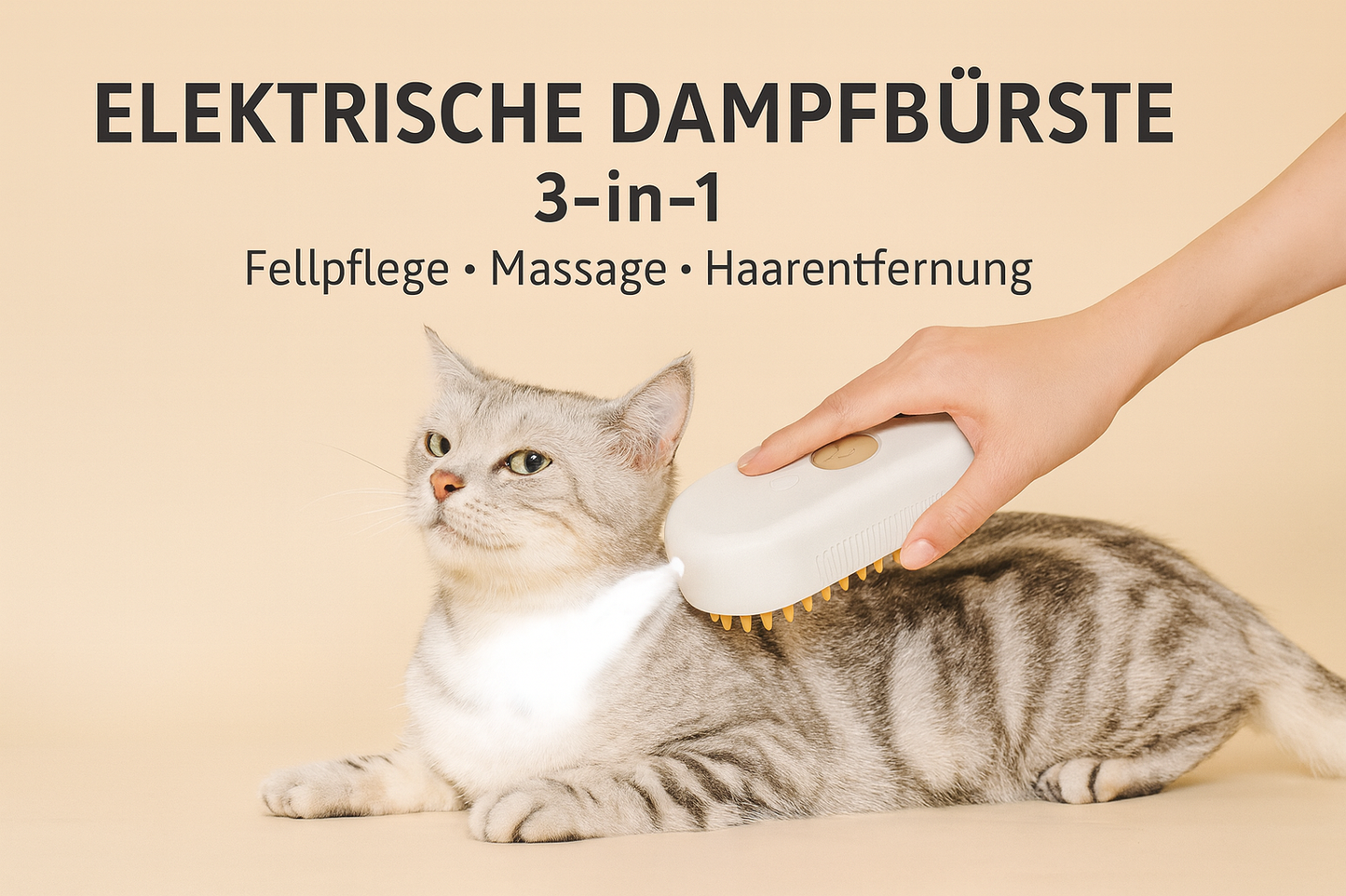 Hauptproduktbild - Elektrische Dampfbürste 3-in-1