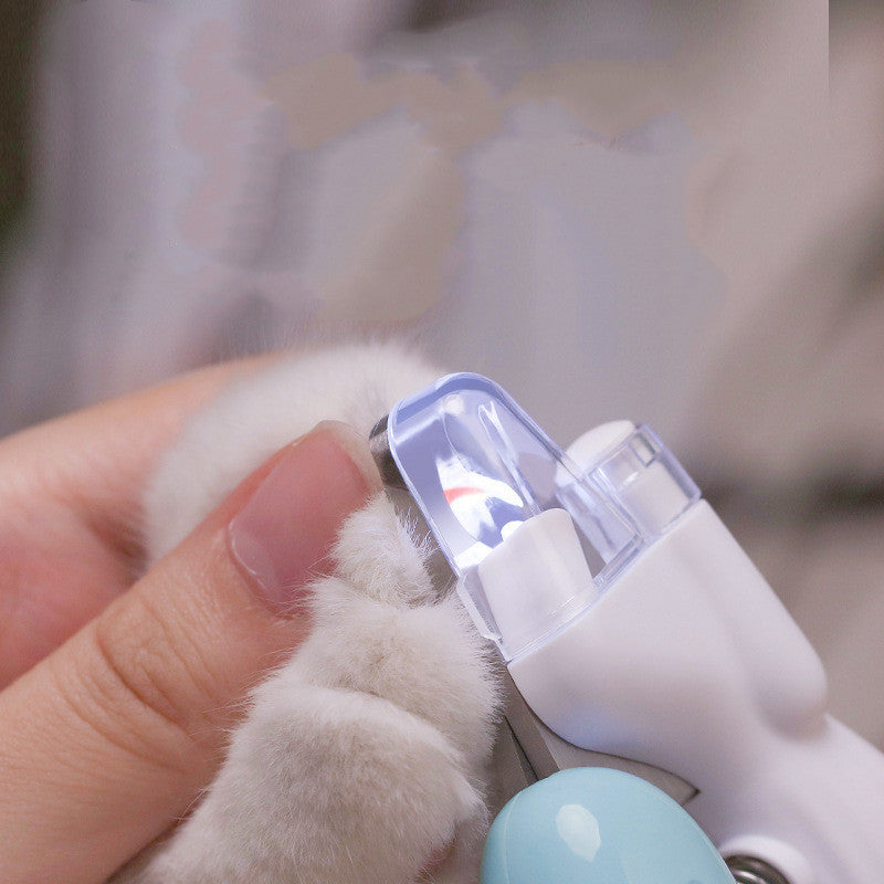 LED Krallenschere für Hunde & Katzen - Elektrischer Nagelschleifer mit Licht