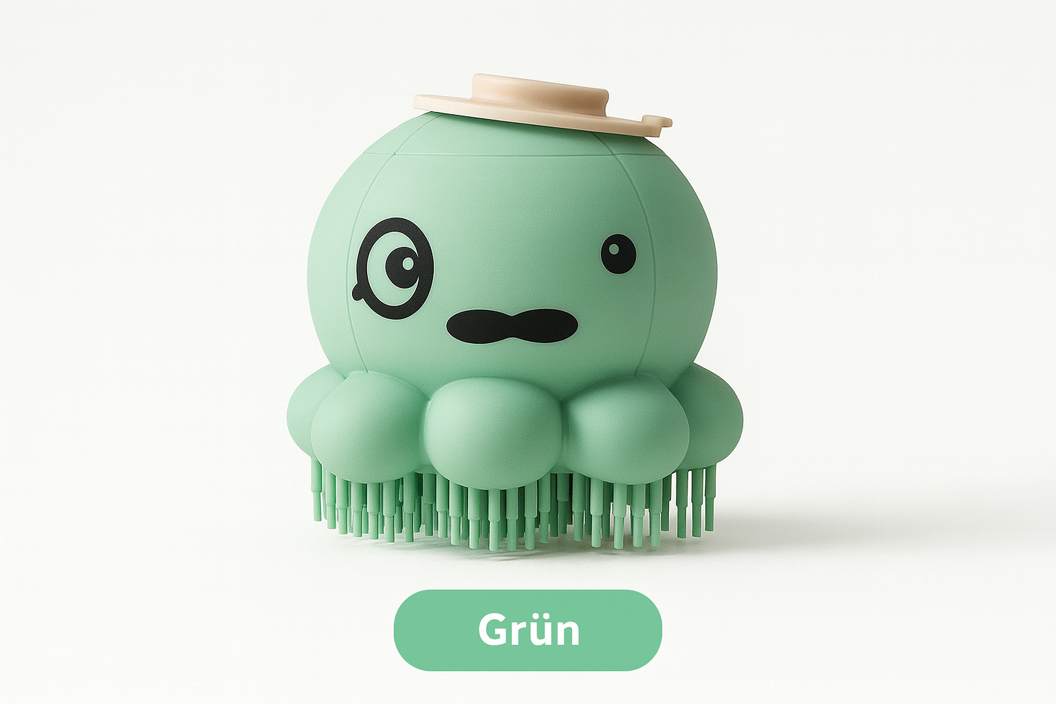 Grüne Octopus-Badebürste