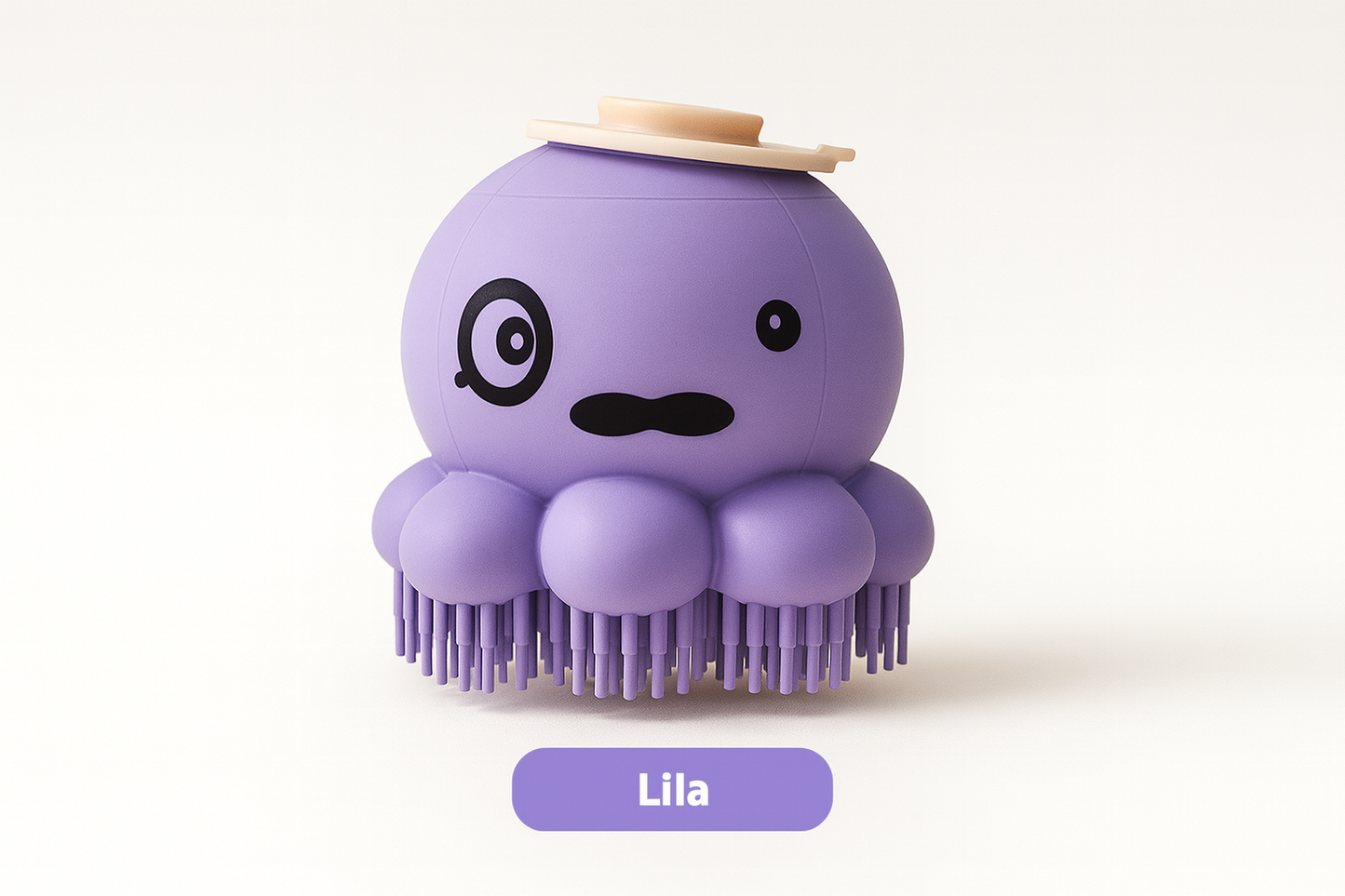 Lila Octopus-Badebürste